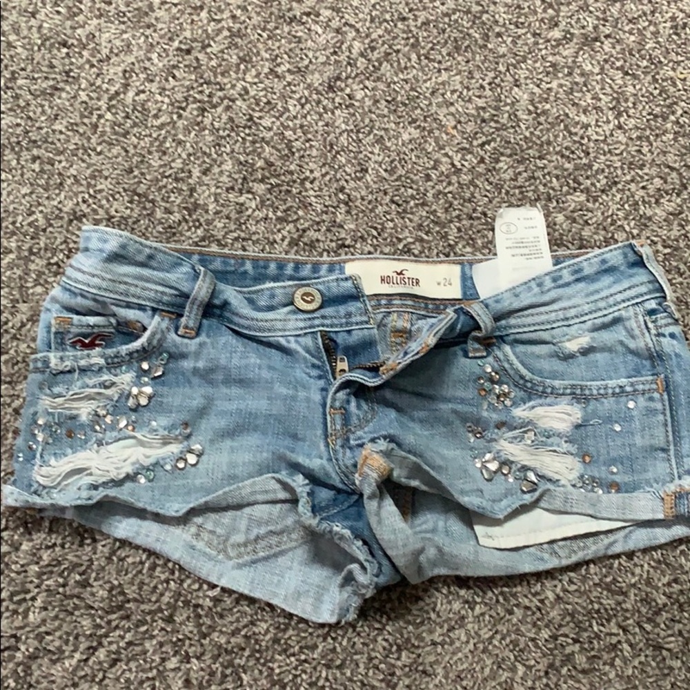 Hollister rhinestoned shorts